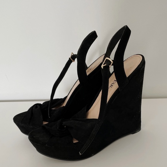 Black Maddison Wedge JUSTFAB - Picture 4 of 7